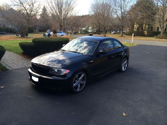 2009 Bmw 135i Coupe 6mt Black W Coral Red Interior