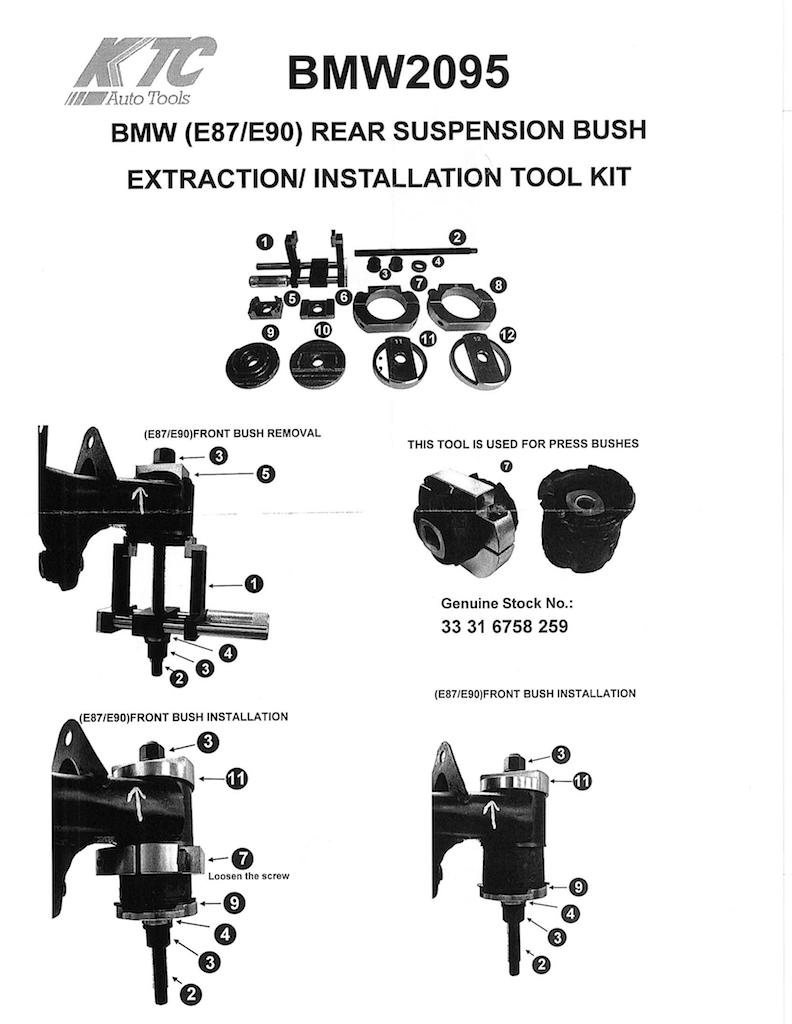 Rear Subframe Bushing(s) Tool - BMW 1 Series Coupe Forum / 1 